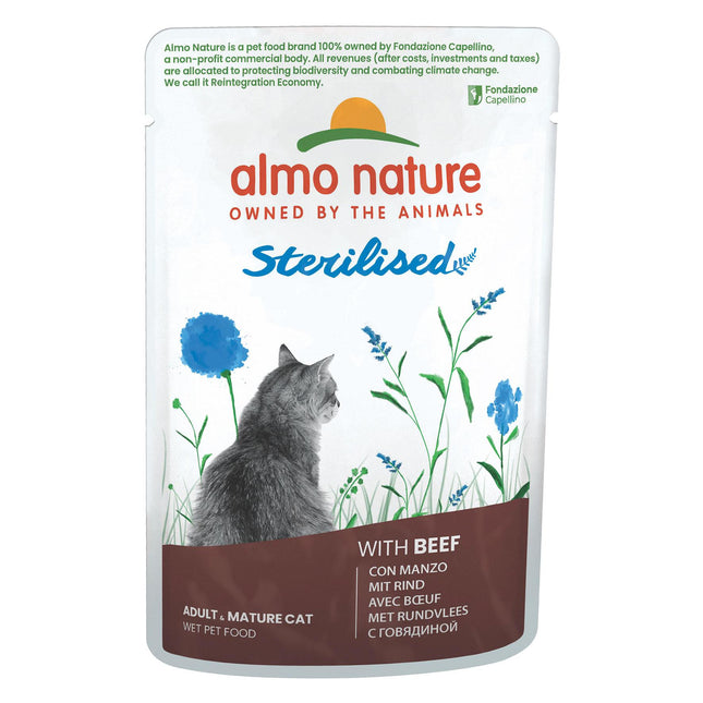 Chat fonctionnel holistique stérilisé au bœuf, 70 g