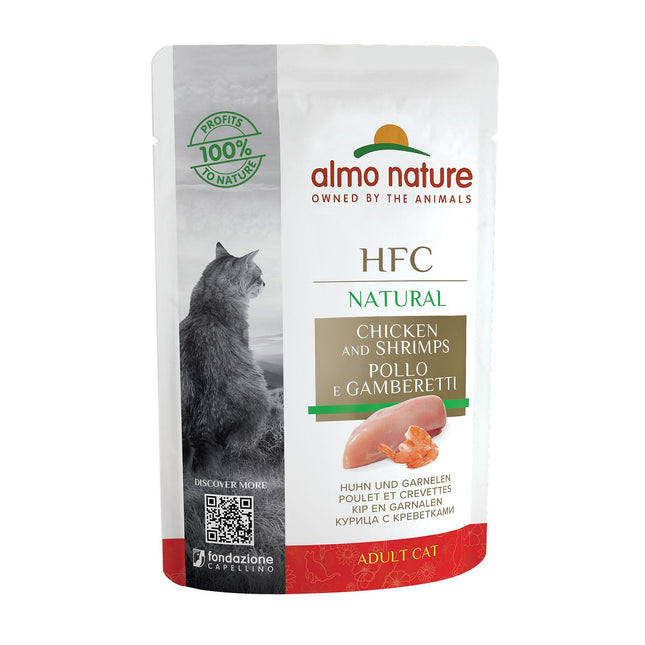 Annonce naturelle HFC. Poulet &amp; Crevettes 55g
