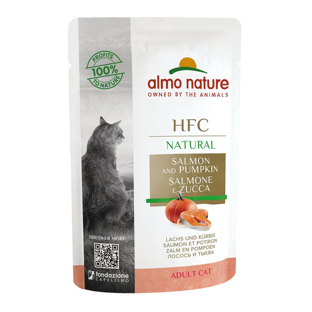 HFC Natural – saumon et citrouille, 55g