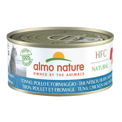 HFC Natural Ad Thon+Poulet+Fromage 150g