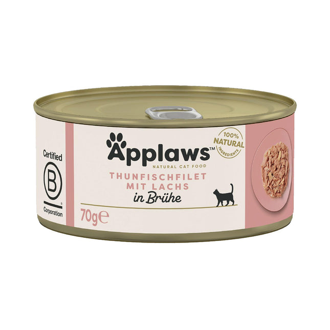 Boite de bouillon de filet de thon et saumon 70g