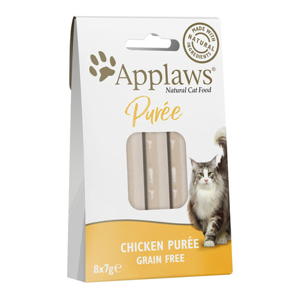 Friandises pour chat Purée de poulet 8x7g