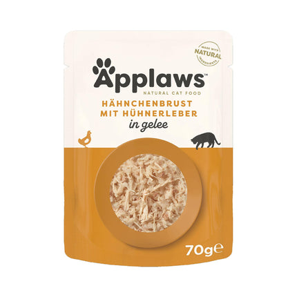 Poitrine de poulet et foie en gelée