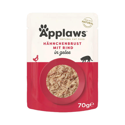 Poitrine de poulet et bœuf en gelée