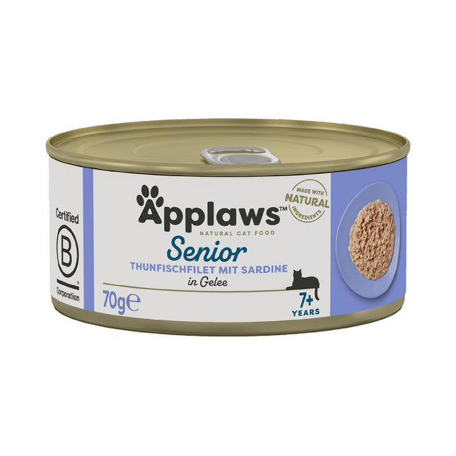 Boîte de gelée de thon et de sardines Senior 70g