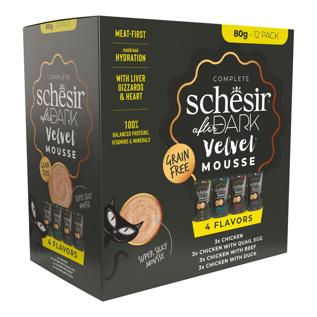 Lot de 12 mousses velours After Dark, 80 g