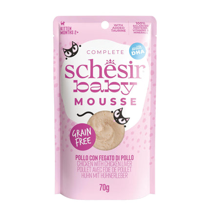 Mousse bébé, poulet au foie de volaille, 70g