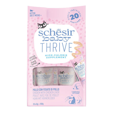 Baby Thrive, poulet au foie de poulet, 20x8g
