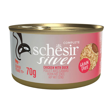 Senior 11+ Silver Mousse Poulet et Canard, 70 g