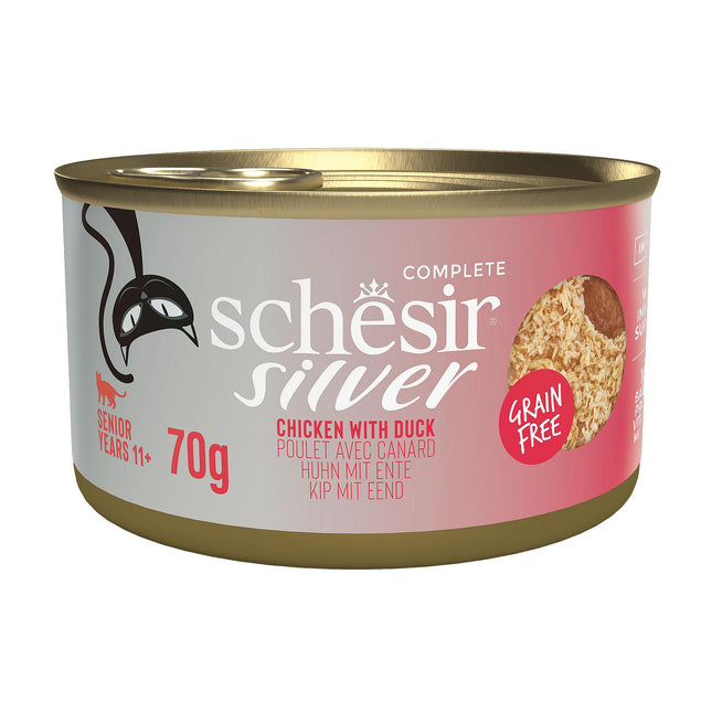 Senior 11+ Silver Mousse Poulet et Canard, 70 g