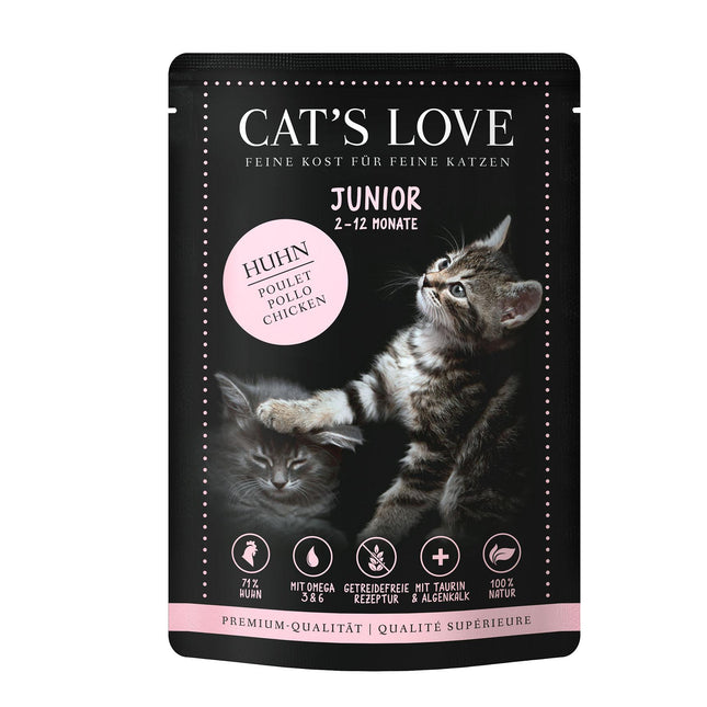 Cat's Love Junior Poulet, 85 g