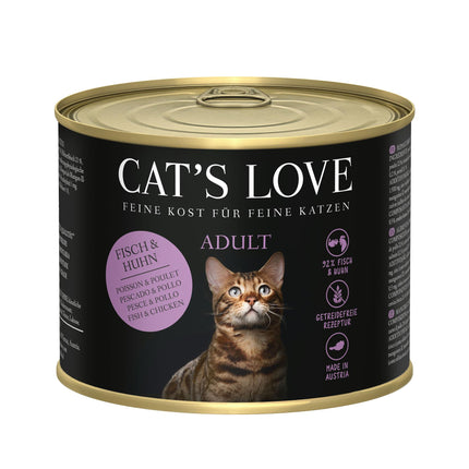 Cat's Love Adulte Saumon et Poulet, 200 g