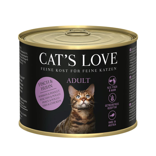 Cat's Love Adulte Saumon et Poulet, 200 g