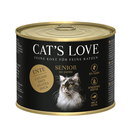 Cat's Love Senior 10+ Canard, 200 g