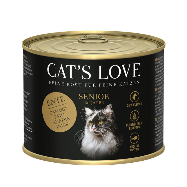 Cat's Love Senior 10+ Canard, 200 g