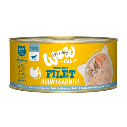 Filet de poulet et crevettes, 70g