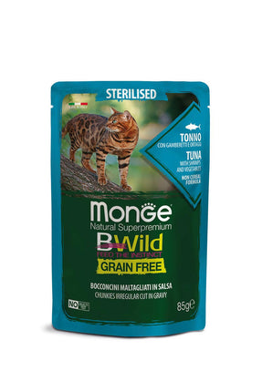 Bwild GF Sterilisiert Thunfisch & Shrimp, 85g