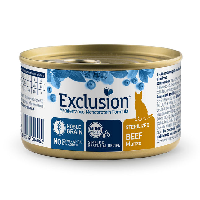 Boeuf Stérilisé pour Chat 85g