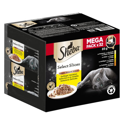 Variantes de volaille Sheba Selection32x85g