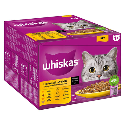 Whiskas 1+ Sélection de volaille 24x85g