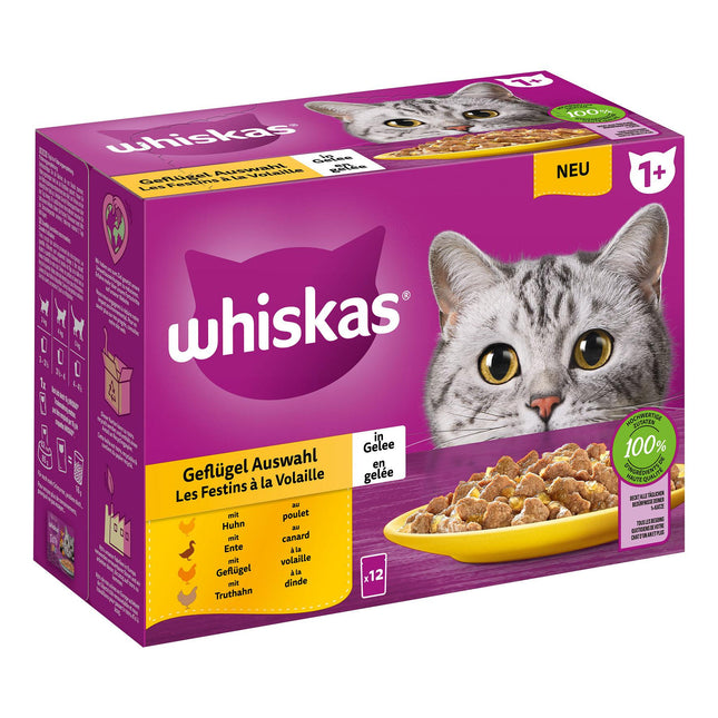 Whiskas 1+ Sélection de Volaille 12x85g