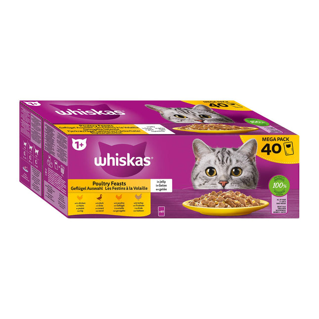 Whiskas 1+ Sélection de Volaille 40x85g