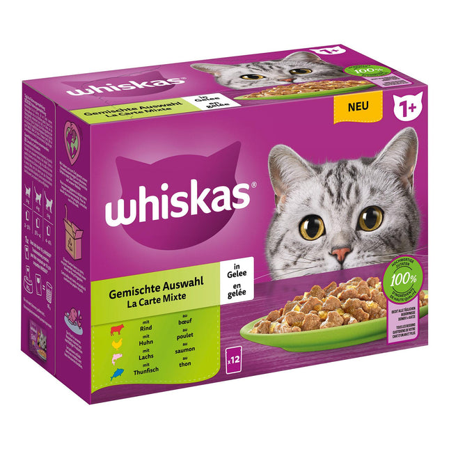 Whiskas 1+ sélection mixte 12x85g