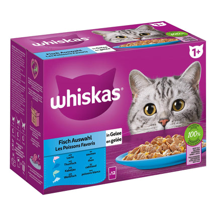 Whiskas 1+ Sélection de Poisson 12x85g