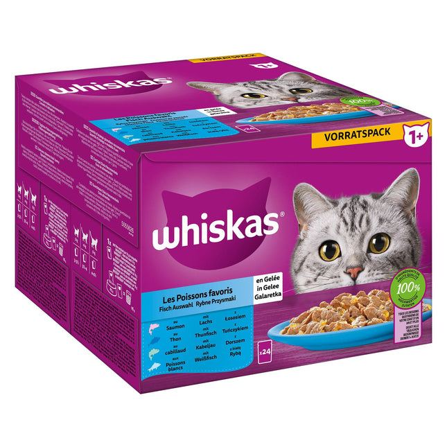 Whiskas 1+ Sélection de Poisson 24x85g