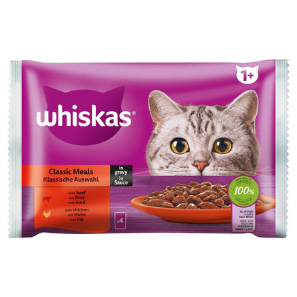 Whiskas 1+ Sélection Classique 4x85g