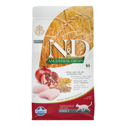 N&amp;D Ancestral Grain Poulet, épeautre, avoine et grenade, 1,5 kg