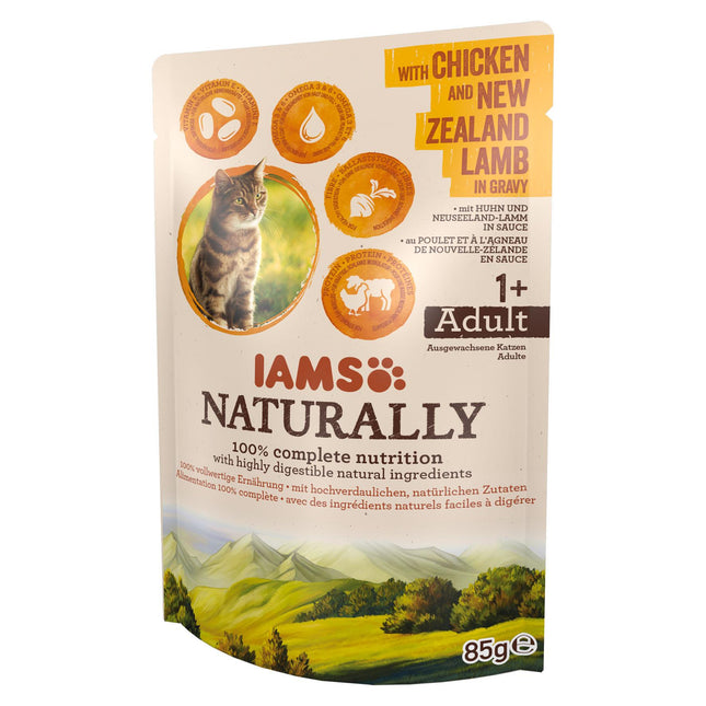 Poulet et agneau pour adultes de Naturally, 85 g