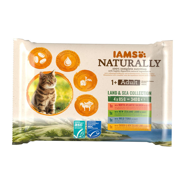 Mélange Terre et Mer pour Adultes Naturally, 4x85g