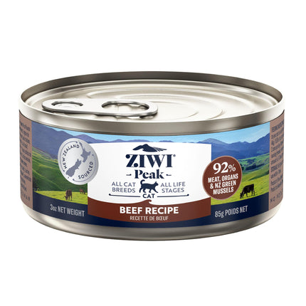 Nourriture en conserve pour chat Ziwi Peak au bœuf 85 g