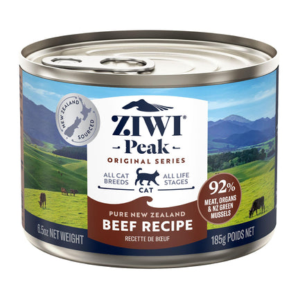 Nourriture en conserve pour chat Ziwi Peak au bœuf 185 g