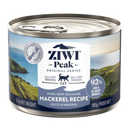 Ziwi Peak Canned Cat Food macherel 185g