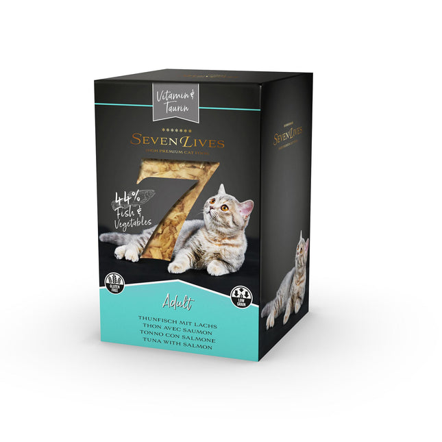 Thon au saumon, légumes/taurine en gelée