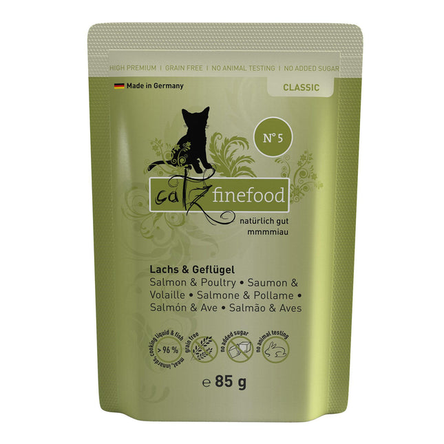 Finefood Non. 5 au saumon &amp; volaille, 85g