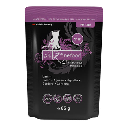 Finefood Purrrr Non. 111 à l'agneau, 85g