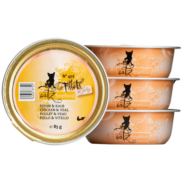 Filets finefood Non. 407 - Poulet &amp; Veau en Gelée 85g