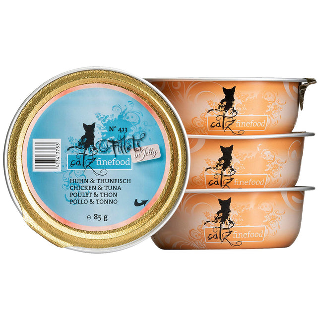 Filets finefood Non. 413 - Poulet &amp; Thon en Gelée 85g