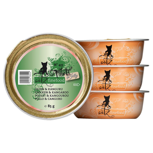 Filets finefood Non. 415 - Poulet &amp; Kangourou en Gelée 85g
