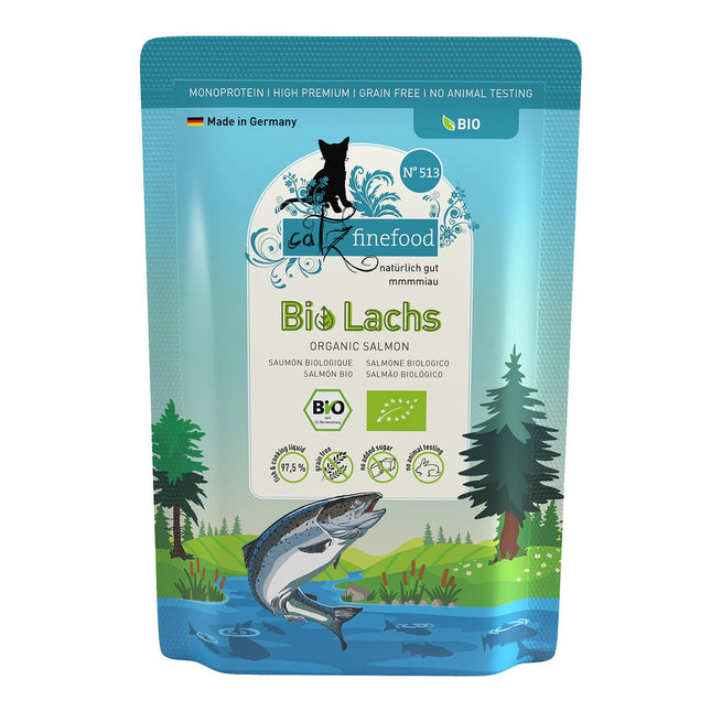 Finefood Bio No. 513 au saumon, 85g
