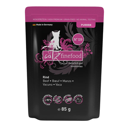 Finefood Purrrr Non. 119 au bœuf, 85g