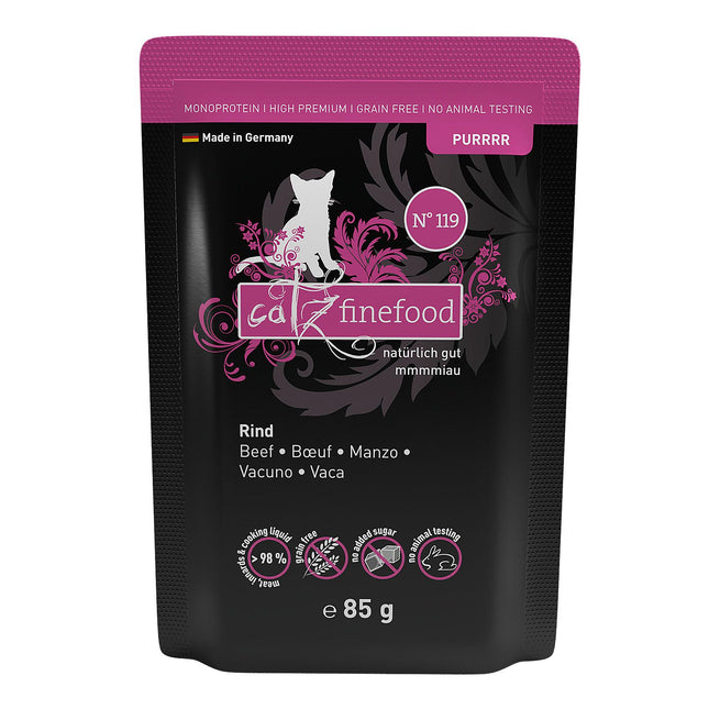 Finefood Purrrr Non. 119 au bœuf, 85g