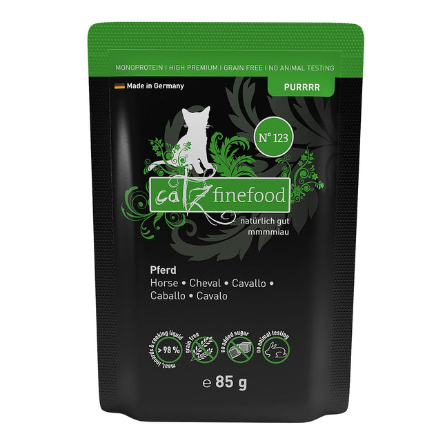 Finefood Purrrr Non. 123 avec cheval, 85g