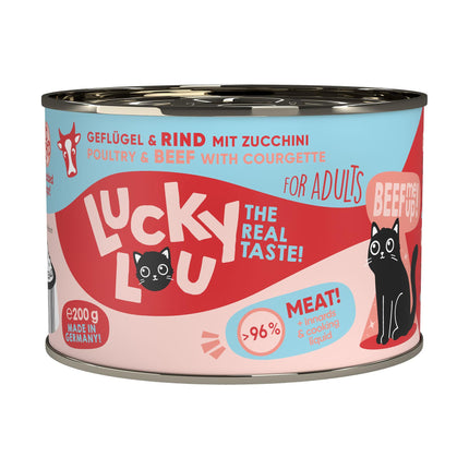 Lucky Lou Adulte Volaille &amp; Bœuf 200g