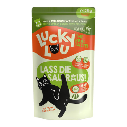 Lucky Lou Adulte Boeuf &amp; Sanglier 125g