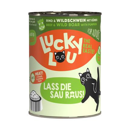 Lucky Lou Adulte Boeuf &amp; Sanglier 400g