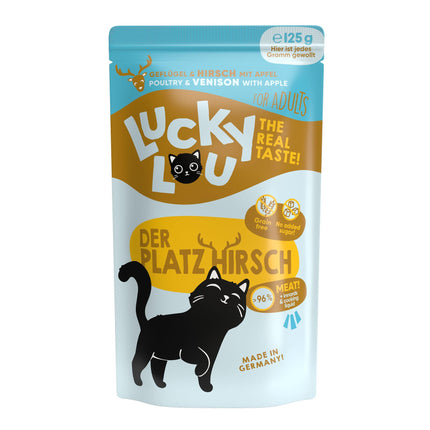 Lucky Lou Adulte Volaille &amp; Cerf 125g